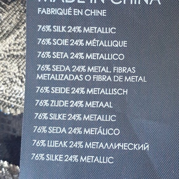 Club Monaco Metallic Print Blouse - Picture 7 of 13